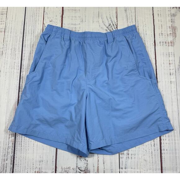 Columbia Other - Columbia PFG Swim Trunks Men's Size S Omni-Shade Fishing Shorts Light Blue EUC